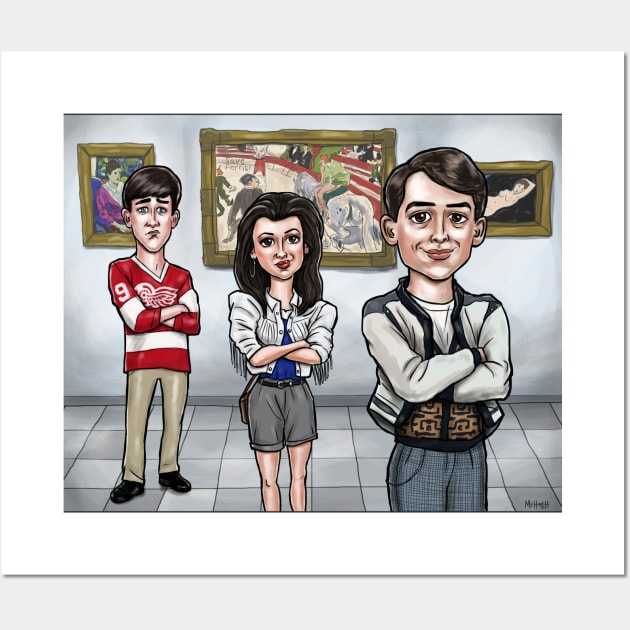 Ferris Bueller Wall Art by mcillustrator